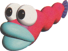 Artwork of a Mr. Eel from Yoshi's Story