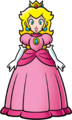 2D vector artwork of Princess Peach (shaded)