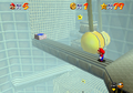 Mario heading for a Blue Coin Block
