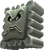 In-game rendering of a Thwomp from Super Mario 3D Land.