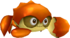 Rendered model of the red Crabber enemy in Super Mario Galaxy.