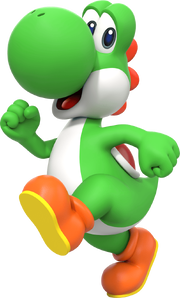 Artwork of Yoshi for Super Mario Party Jamboree