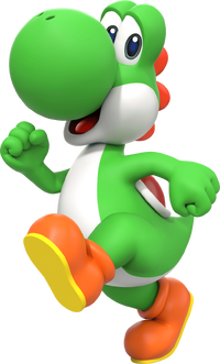 Artwork of Yoshi for Super Mario Party Jamboree