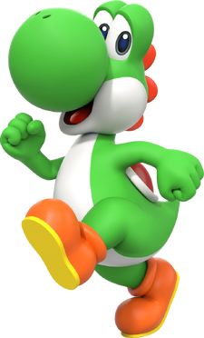 Artwork of Yoshi for Super Mario Party Jamboree