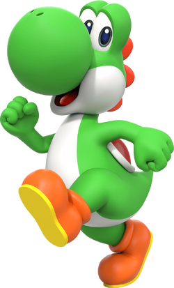 Artwork of Yoshi for Super Mario Party Jamboree