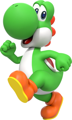 Artwork of Yoshi for Super Mario Party Jamboree