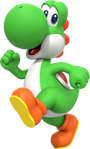 Artwork of Yoshi for Super Mario Party Jamboree