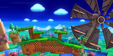 The Windy Hill Zone stage in Super Smash Bros. for Wii U.