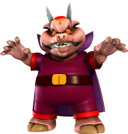 Wizpig, as he appears in Diddy Kong Racing DS.