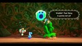 The moon's core attempts to consume Bowser Jr. and Kamek