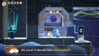 The aliens' safe house in Yoshi and the Mysterious Book