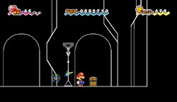 Third treasure chest in Castle Bleck Inner Sanctum of Super Paper Mario.