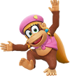 Artwork of Dixie Kong, from Donkey Kong Bananza