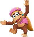 Artwork of Dixie Kong, from Donkey Kong Bananza