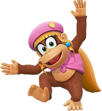 Artwork of Dixie Kong, from Donkey Kong Bananza