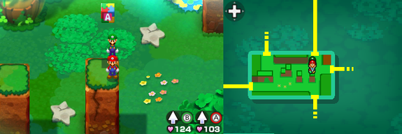 Block 24 in Dimble Wood of Mario & Luigi: Bowser's Inside Story + Bowser Jr.'s Journey.