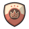 Pink Gold Peach's emblem from soccer from Mario Sports Superstars