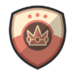 Pink Gold Peach's emblem from soccer from Mario Sports Superstars
