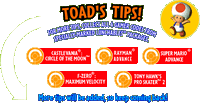 The top of the Toad's Tips! page from the official Kraft Foods website.
