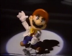 Mario singing in a Japanese Super Famicom commercial