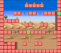 Level 8-2 map in the game Mario & Wario.