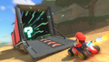 Mario about to enter a controllable cargo truck