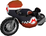 The model for Mario's Mach Bike from Mario Kart Wii