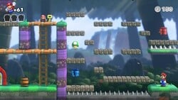 Screenshot of Donkey Kong Jungle Plus level 2-3+ from the Nintendo Switch version of Mario vs. Donkey Kong