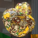 A Dry Bones skull manifested by the Paper Mistake Buzzy Beetle in Paper Mario: The Origami King