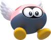 Artwork of a pink Para-Biddybud from Super Mario 3D World.