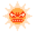 Angry Sun icon from Super Mario Maker 2 (Super Mario Bros. style)