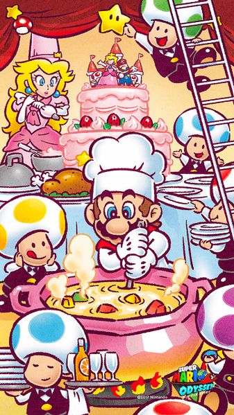 File:SMO Wallpaper -Luncheon Kingdom.jpg