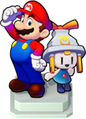 Mario & Connie Statue in Super Mario Run