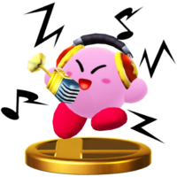 Mike Kirby's trophy render from Super Smash Bros. for Wii U