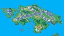 Pilotwings stage from Super Smash Bros. for Wii U.