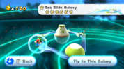 A screenshot of the Sea Slide Galaxy viewed from the Engine Room.