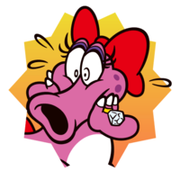 Sticker Birdo (sad) - Mario Party Superstars.png