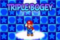 Mario receiving a Triple Bogey.