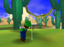 Cactus Arms, a Ring Shot challenge in Shy Guy Desert from Mario Golf