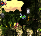 The level Criss Kross Cliffs from Donkey Kong Country 3: Dixie Kong's Double Trouble!