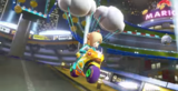 Rosalina's Sport Bike equipped with the Cyber Slick wheels