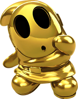 Artwork of Shy Guy (Gold) from Mario Kart Tour