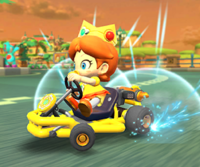 Thumbnail of the Bowser Jr. Cup challenge from the Sunshine Tour; a Time Trial challenge set on Wii Daisy Circuit