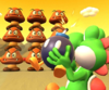 Thumbnail of the Lemmy Cup challenge from the Flower Tour; a Goomba Takedown challenge set on RMX Choco Island 1 (reused as the King Boo Cup's bonus challenge in the Berlin Tour)