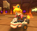 The icon of the Baby Peach Cup challenge from the Ice Tour and the Baby Mario Cup challenge from the Mario Tour in Mario Kart Tour