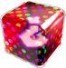 Artwork of a Fake Item Box, from Mario Kart Wii.