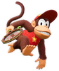 Artwork of Diddy Kong from Mario Tennis Fever.