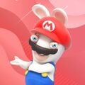 Rabbid Mario promoting Movember