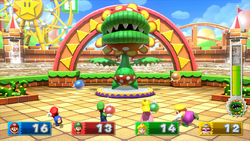 A minigame in Mario Party 10 involving Petey Piranha