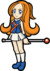 Artwork of Mona from WarioWare: Smooth Moves.